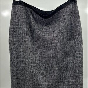 Ann Taylor Black and Gray Pencil Skirt